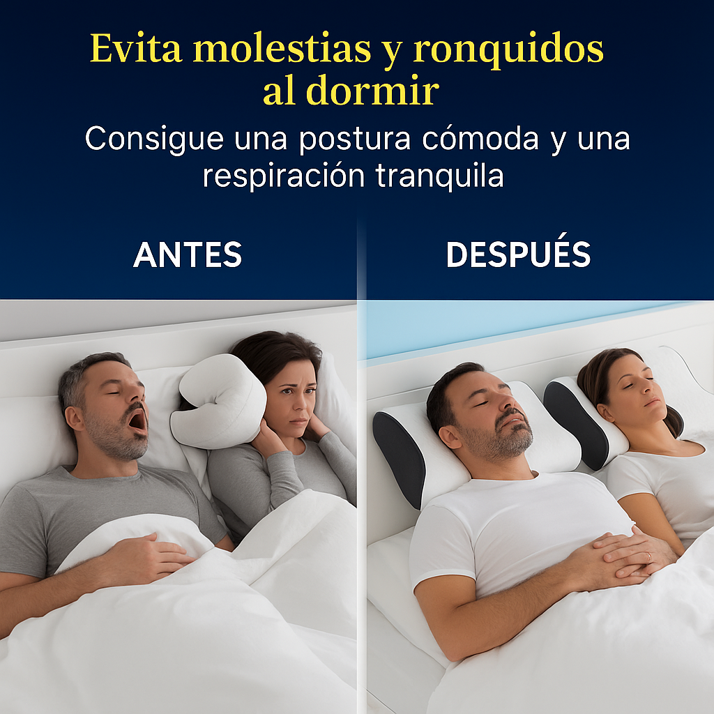 Almohada Ergonómica 3D con Soporte Cervical