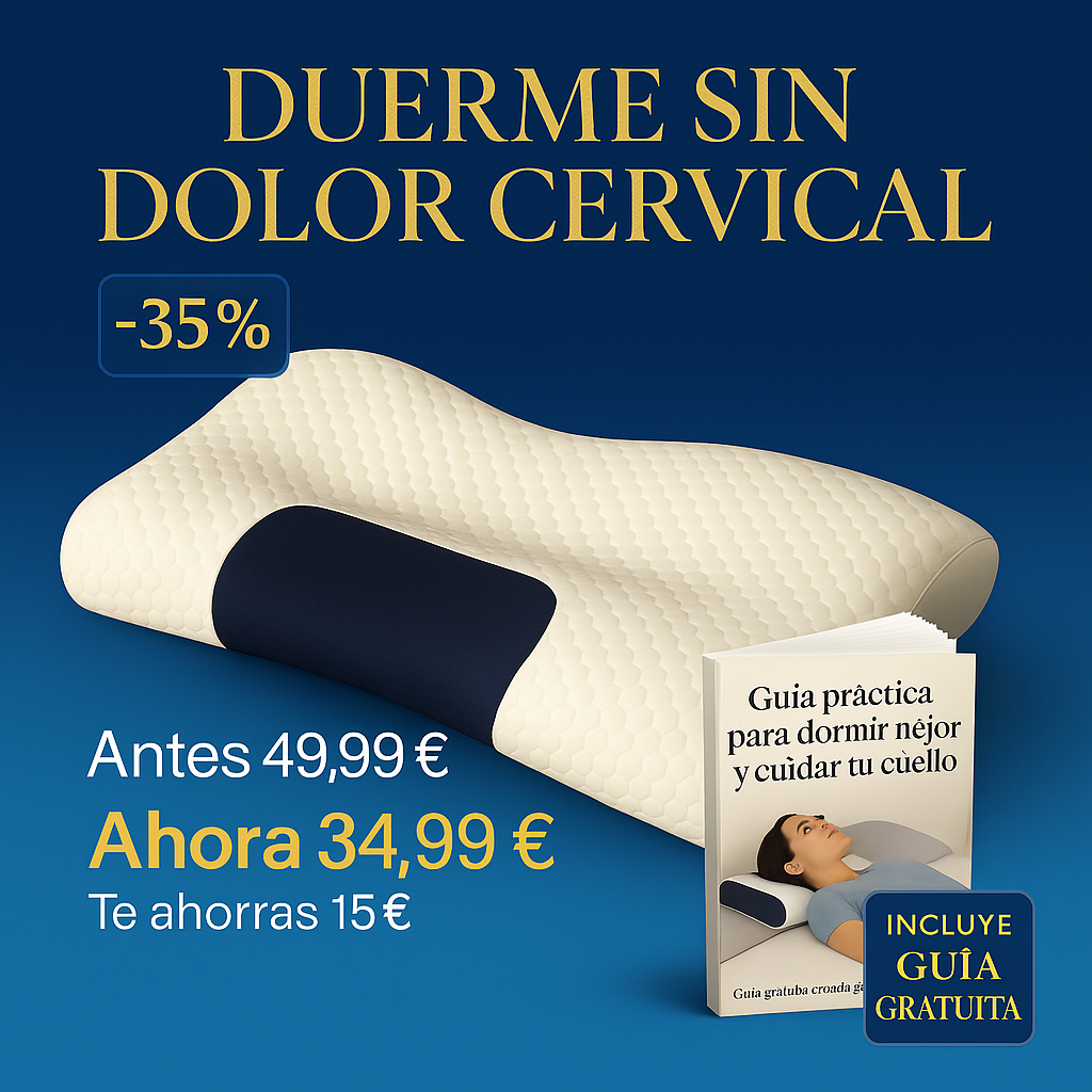Almohada Ergonómica 3D con Soporte Cervical