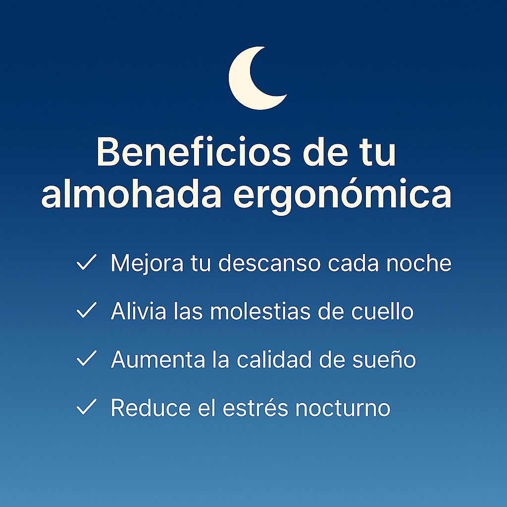 Almohada Ergonómica 3D con Soporte Cervical
