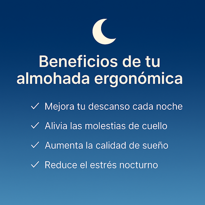 Almohada Ergonómica 3D con Soporte Cervical
